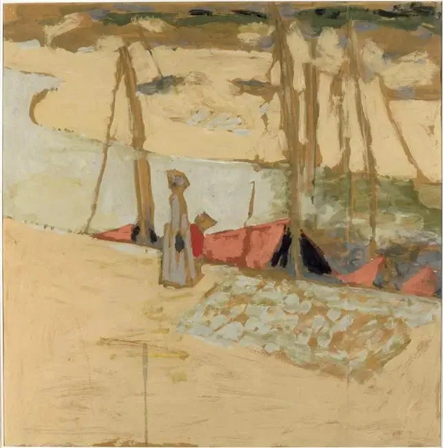 La Promenade dans le port - Édouard Vuillard image 1 reproduction artisanale de tableau