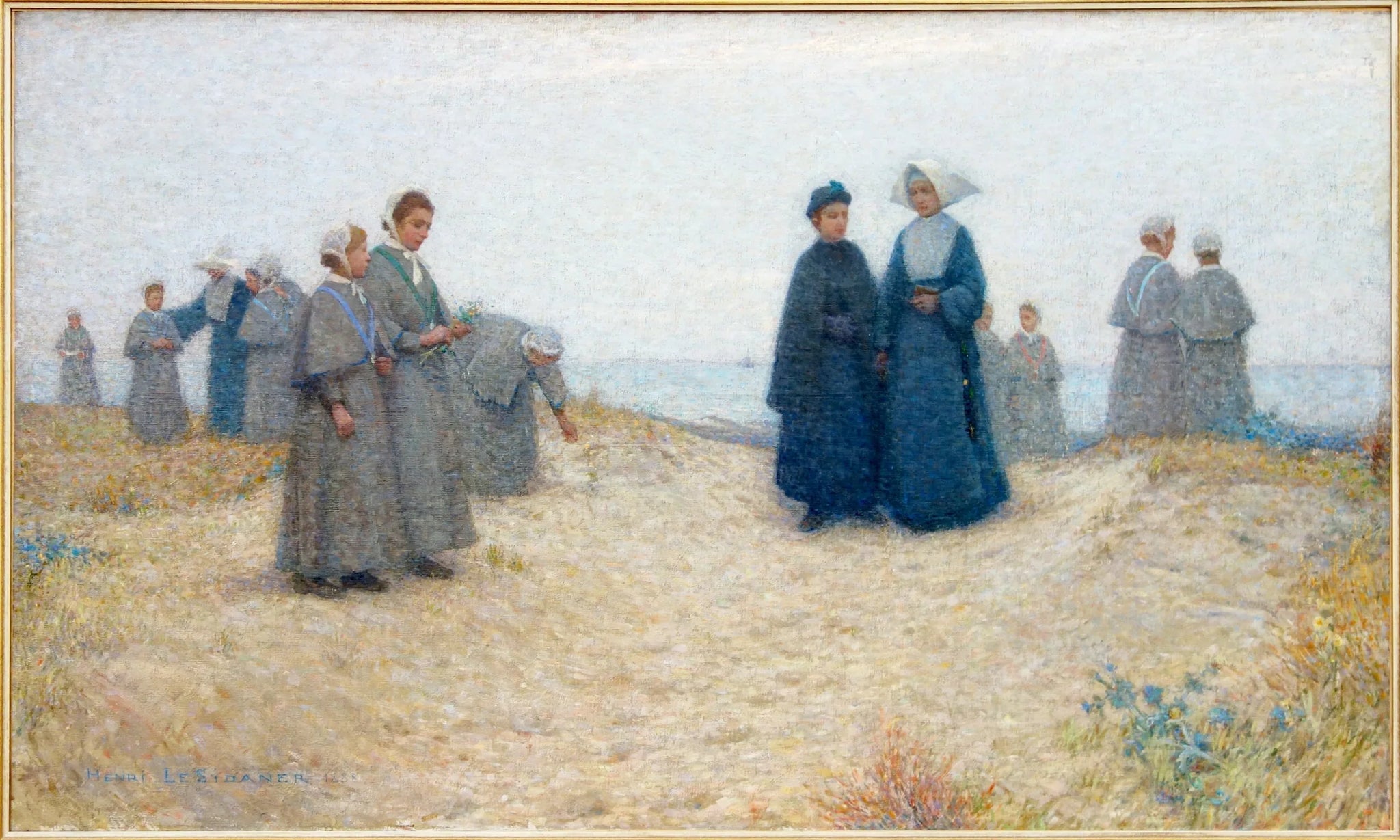 La promenade des orphelines, Berck - Henri Le Sidaner image 1 reproduction réalisée par Alpha Reproduction