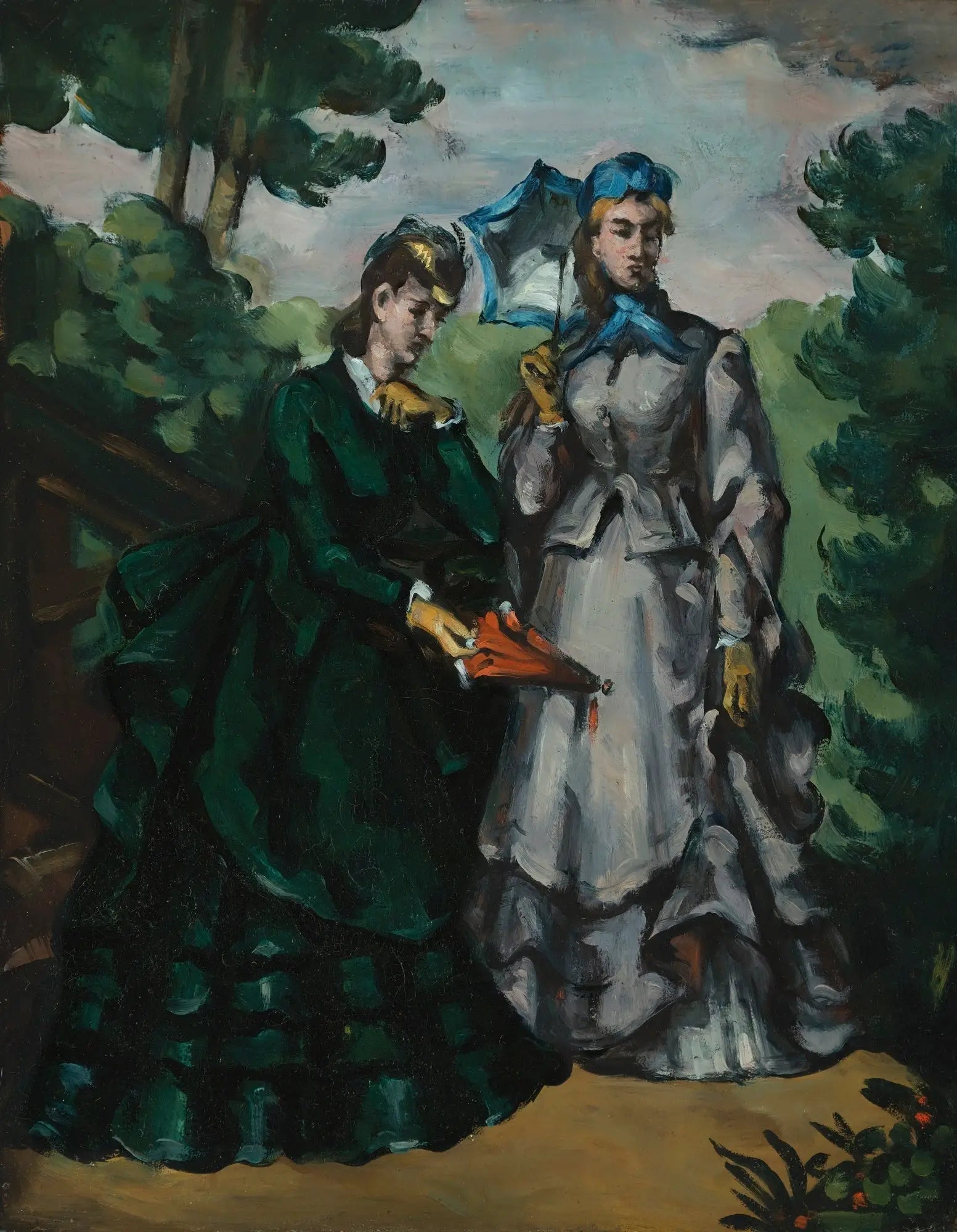 La Promenade - Paul Cézanne image 1 reproduction d’œuvre d’art à l’huile