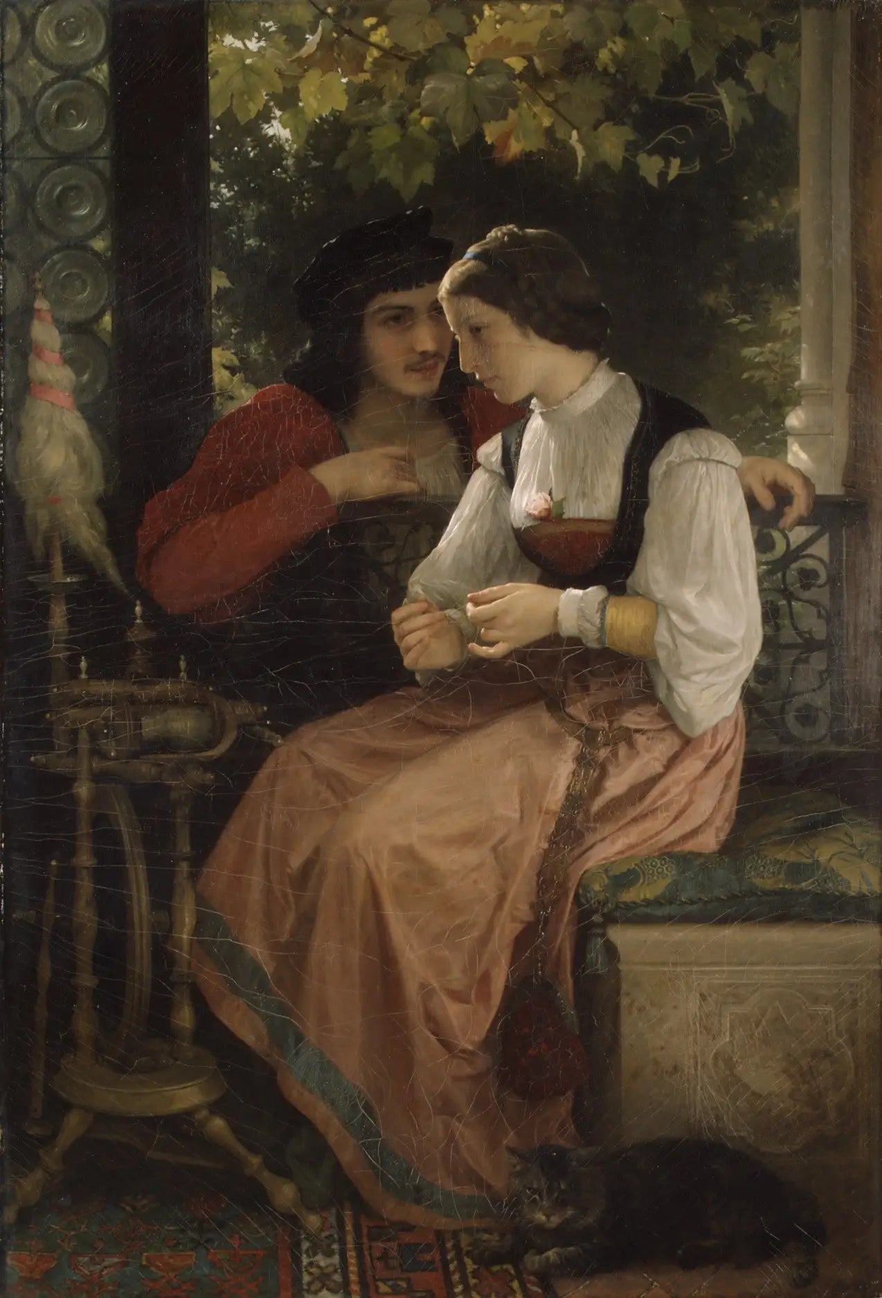 La Proposition - Bouguereau image 1 copie de tableau peinte à la main