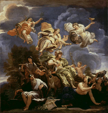 La Prudence - Luca Giordano image 1 reproduction d’œuvre d’art à l’huile