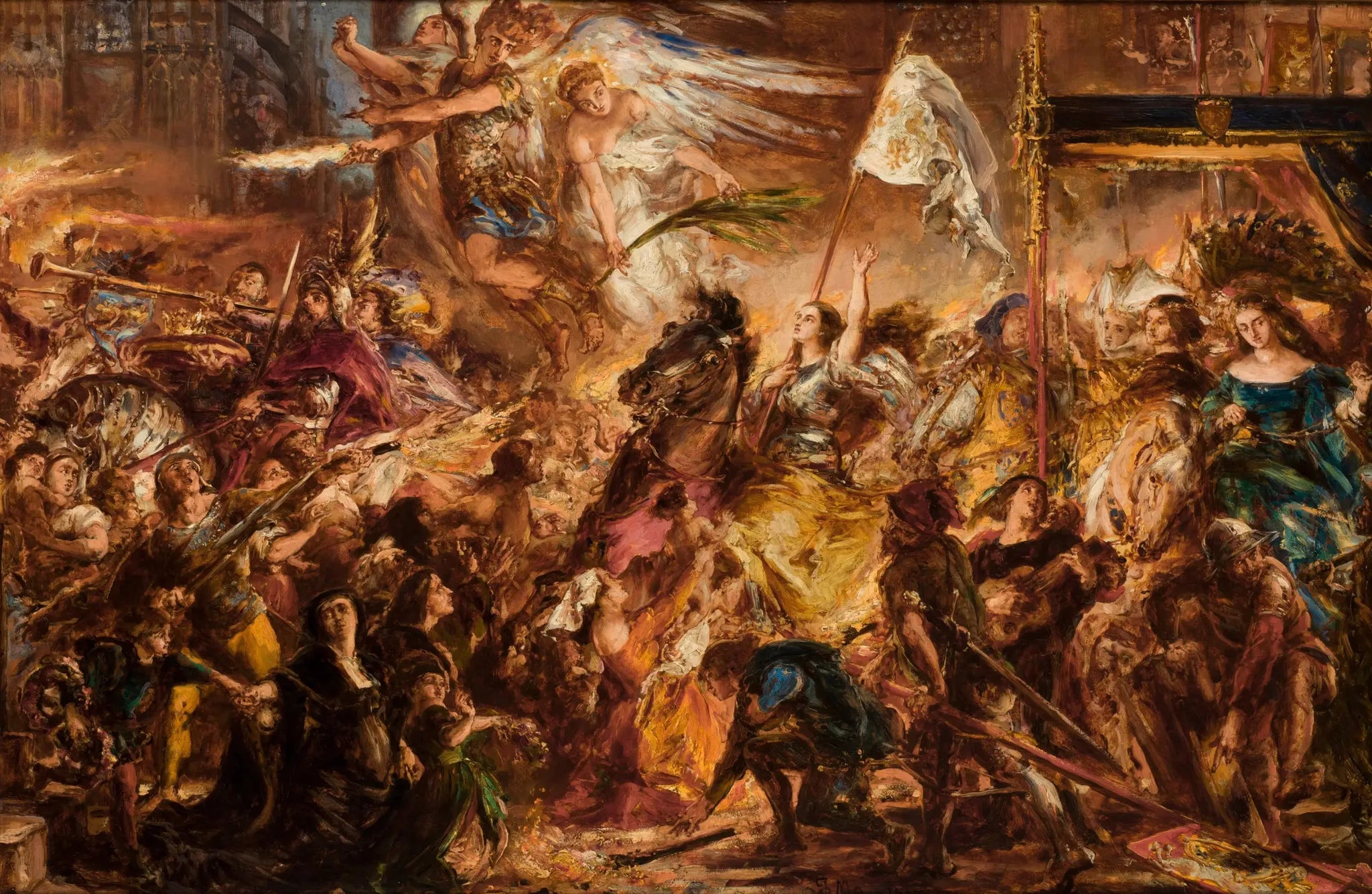 La Pucelle d'Orléans - Jan Matejko image 1 reproduction artisanale de tableau