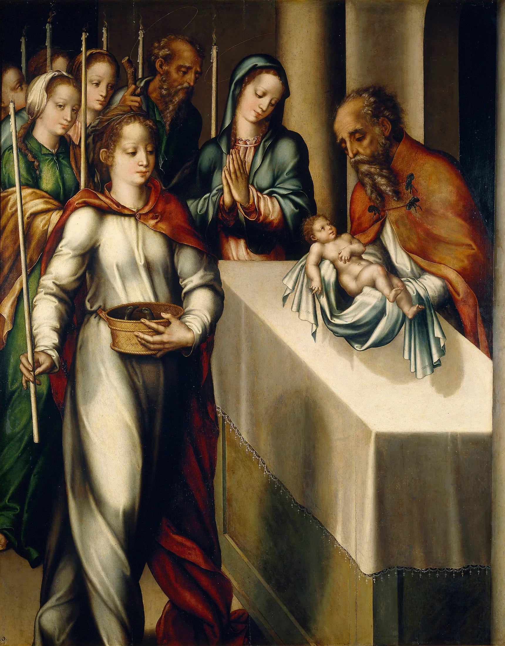 La Purification de la Vierge ou La Présentation au Temple - Luis de Morales image 1 copie de tableau peinte à la main