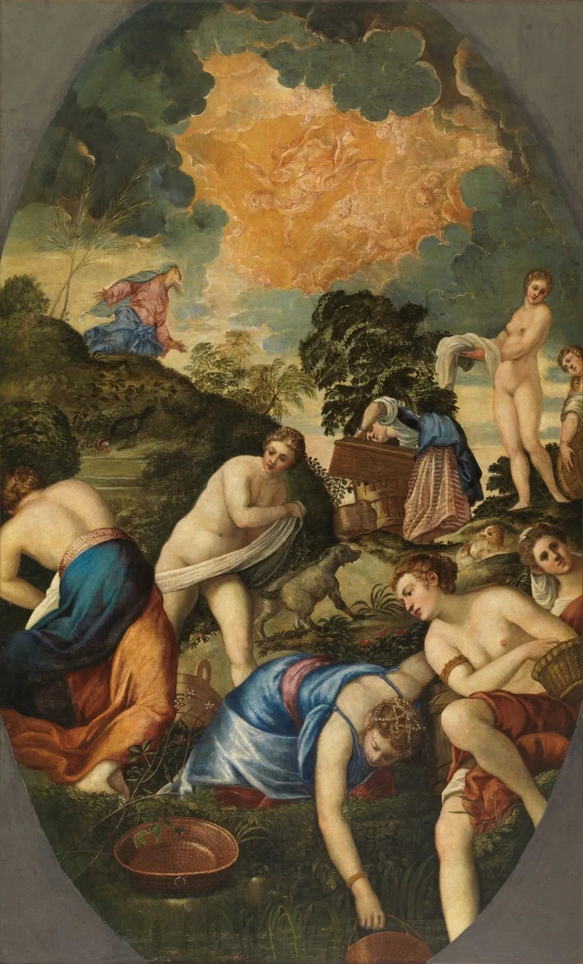 La purification des vierges madianites - Jacopo Tintoretto image 1 reproduction de peinture à l’huile