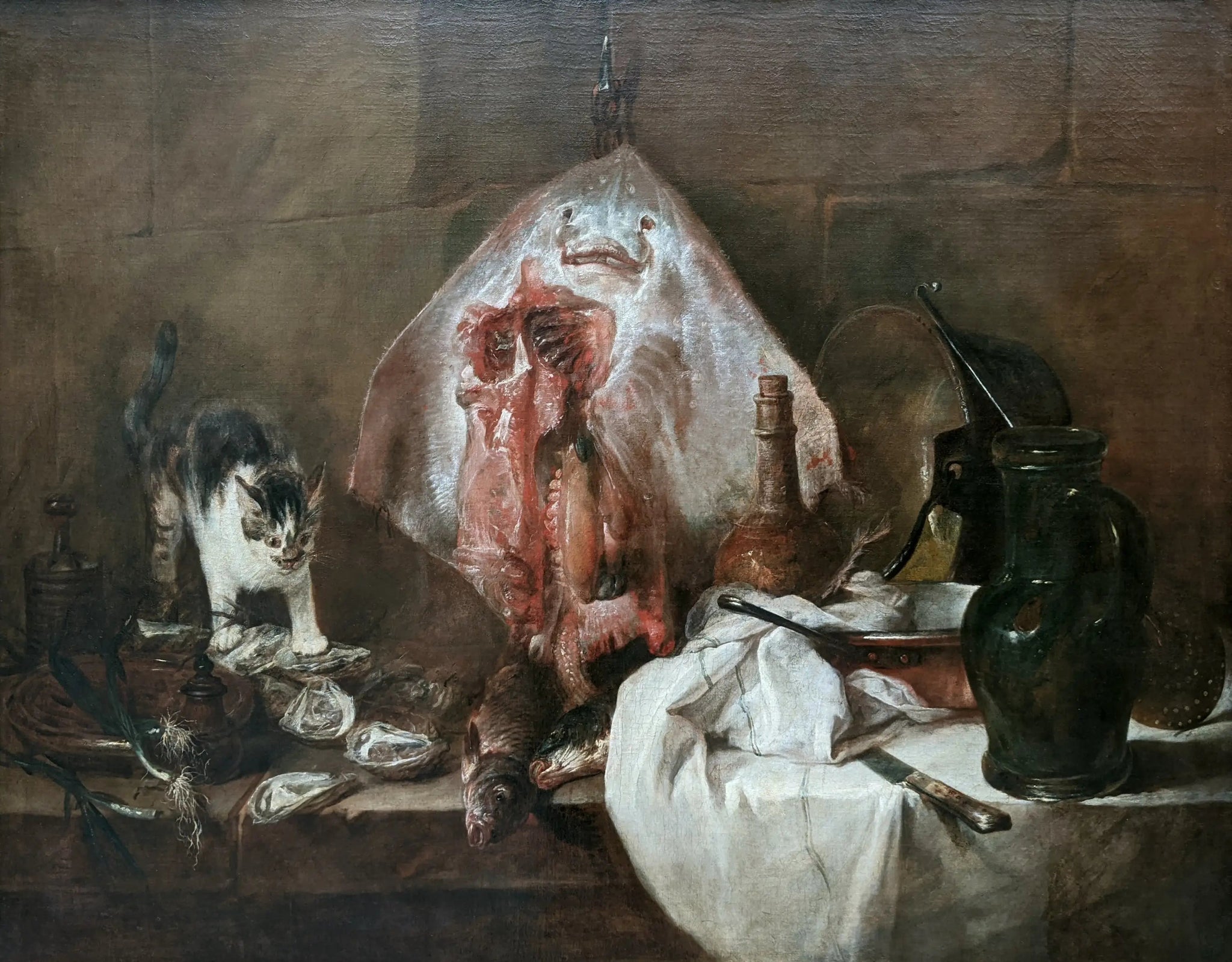 La Raie - Jean Siméon Chardin image 1 reproduction réalisée par Alpha Reproduction