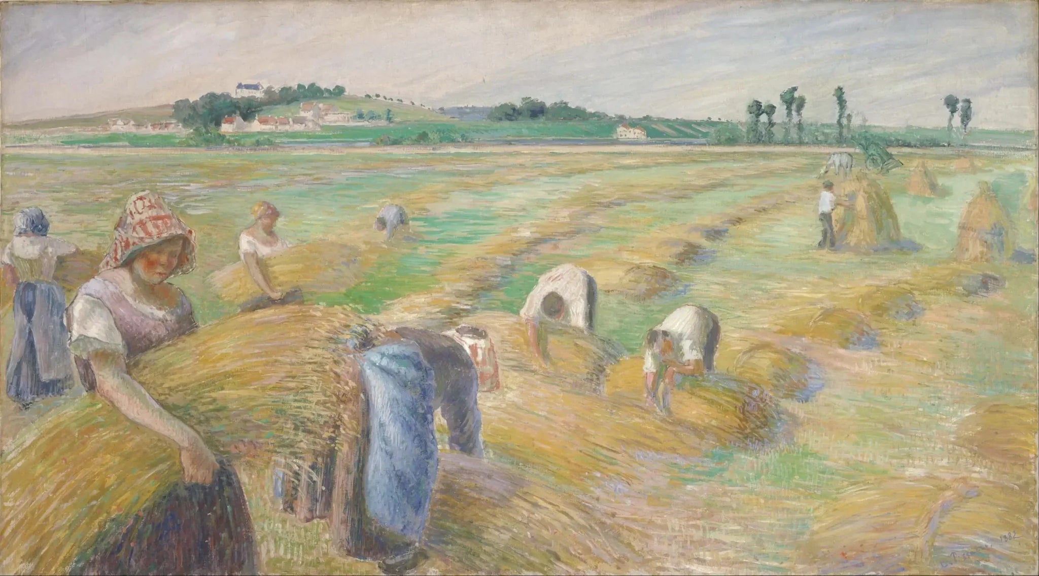La récolte - Camille Pissarro image 1 reproduction artisanale de tableau