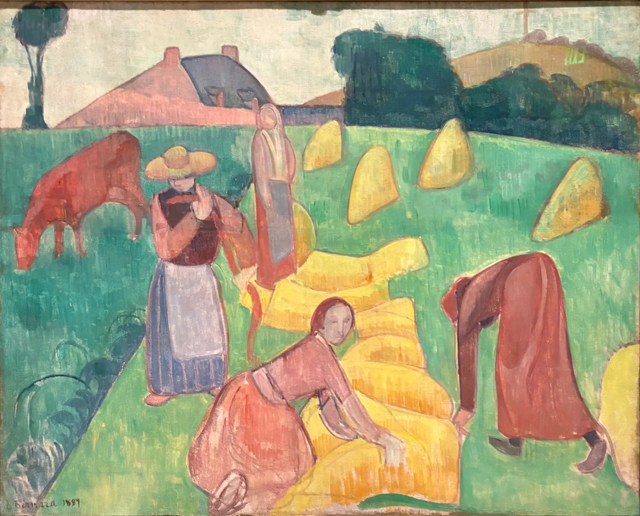 La récolte du blé - Émile Bernard image 1 tableau peint à l’huile sur toile