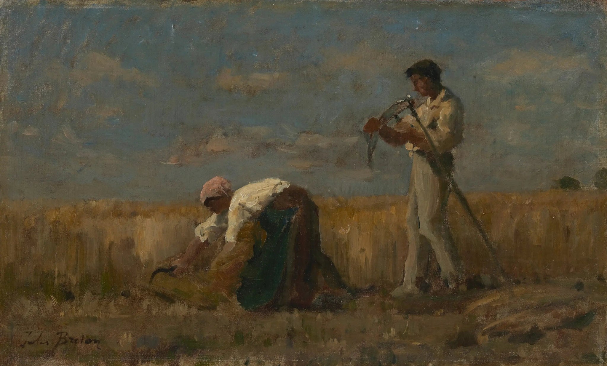La récolte - Jules Breton image 1 reproduction réalisée par Alpha Reproduction