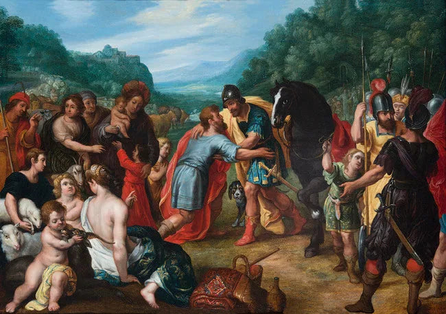 La réconciliation entre Jacob et Ésaü - Jan Brueghel le Jeune