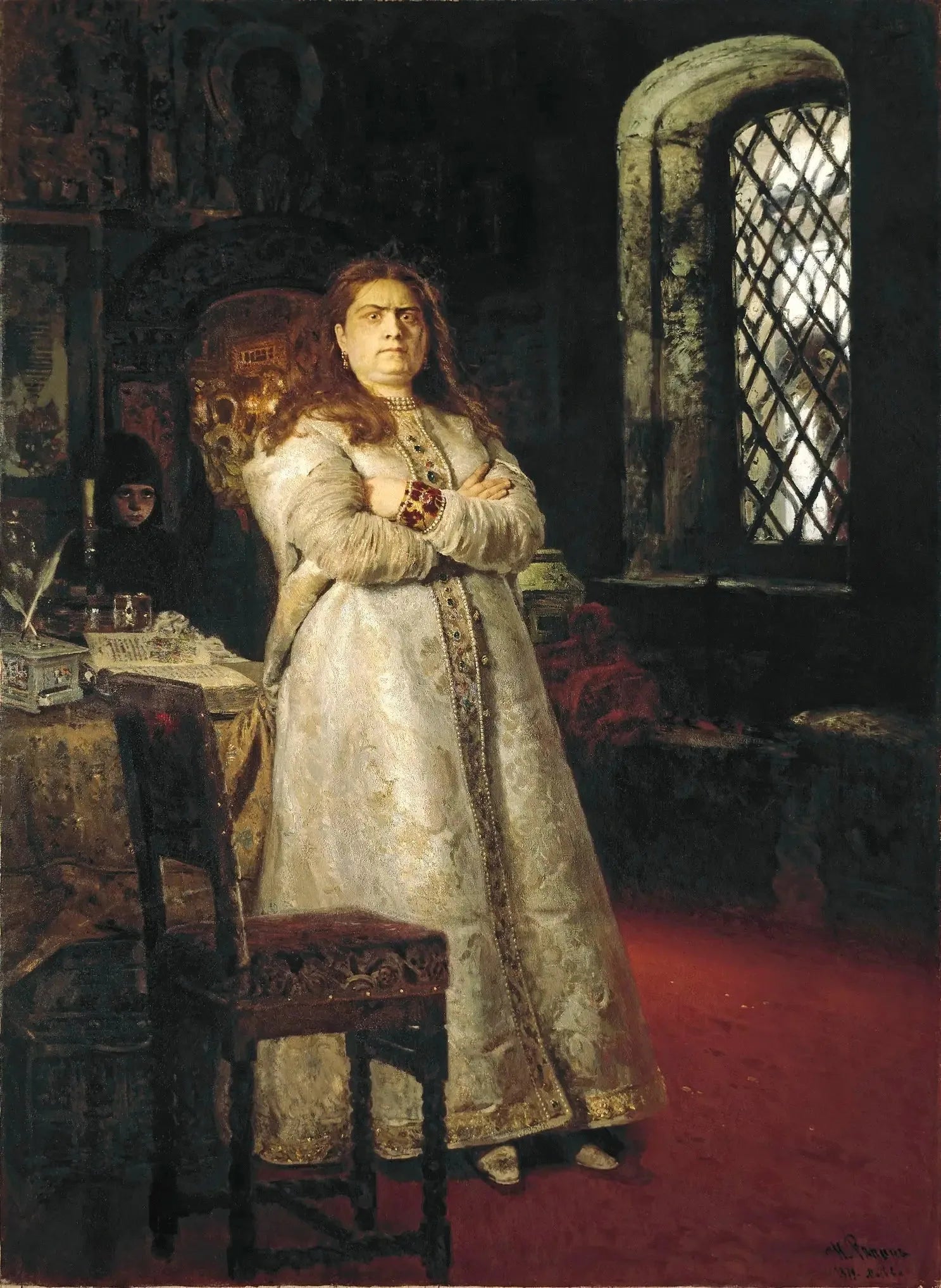La Régente Sophie - Ilya Repin image 1 copie de tableau peinte à la main