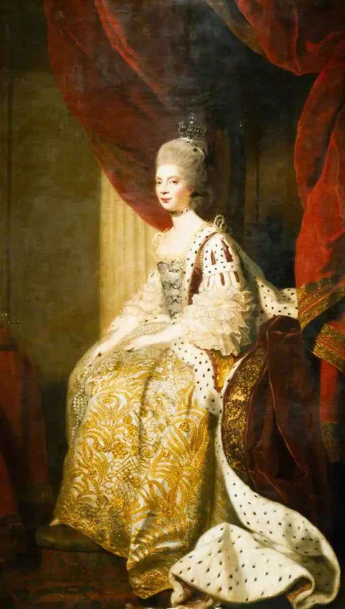 La reine Charlotte (1744–1818) - Joshua Reynolds image 1 reproduction artisanale de tableau