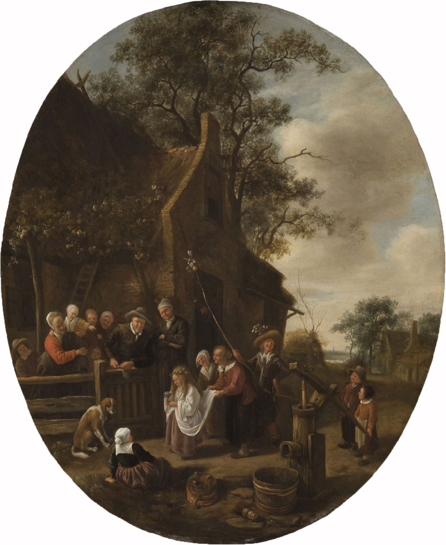 La Reine de Mai - Jan Steen image 1 tableau peint à l’huile sur toile
