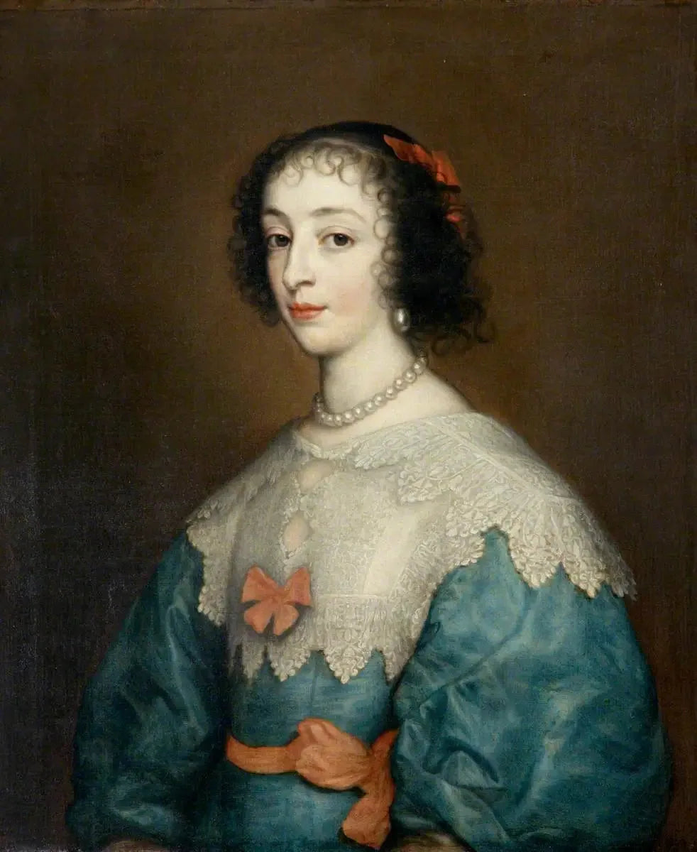 La reine Henriette Marie (1609–1669) - Antoine van Dyck image 1 reproduction de peinture à l’huile
