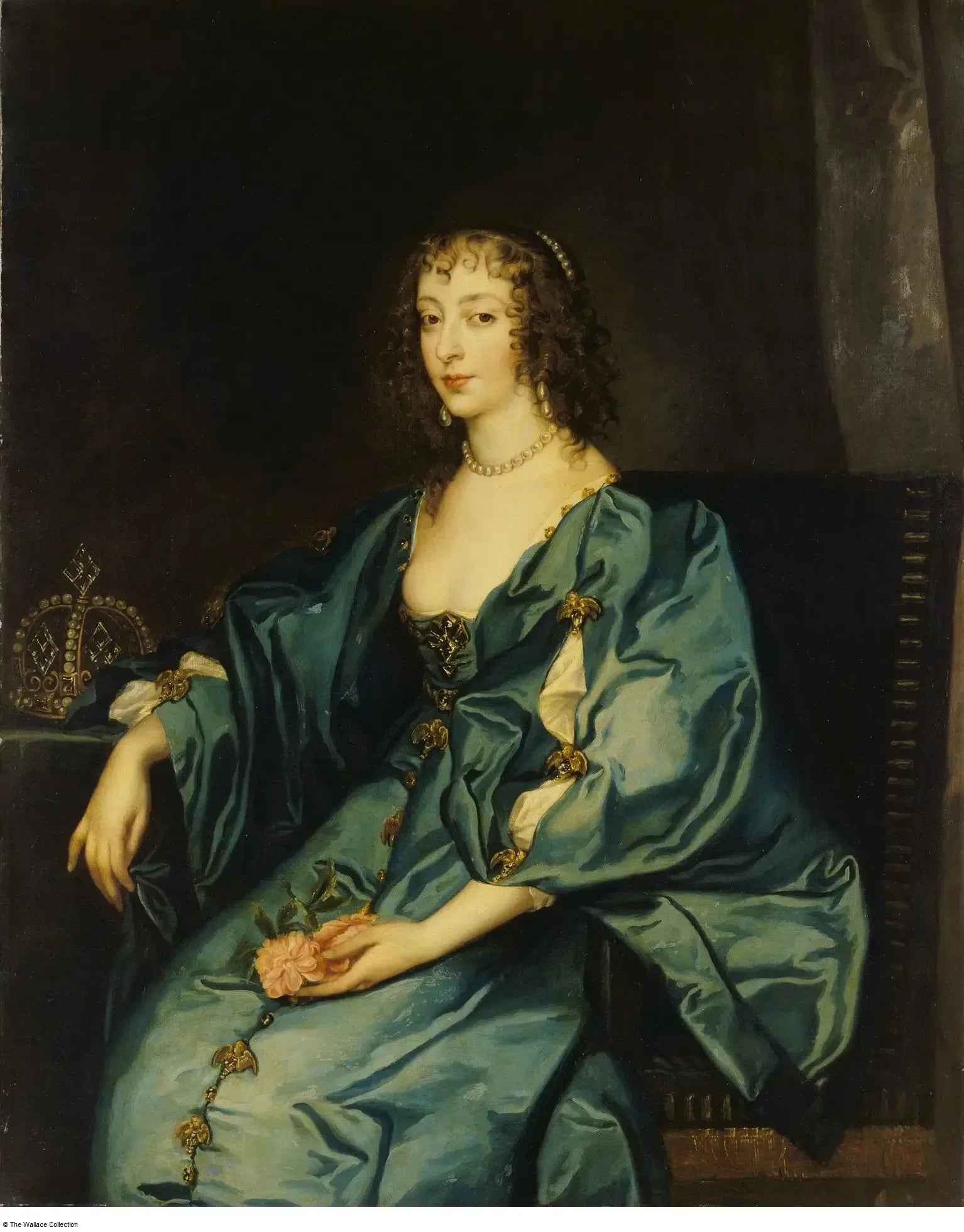 La reine Henriette Marie - Antoine van Dyck image 1 tableau peint à l’huile sur toile