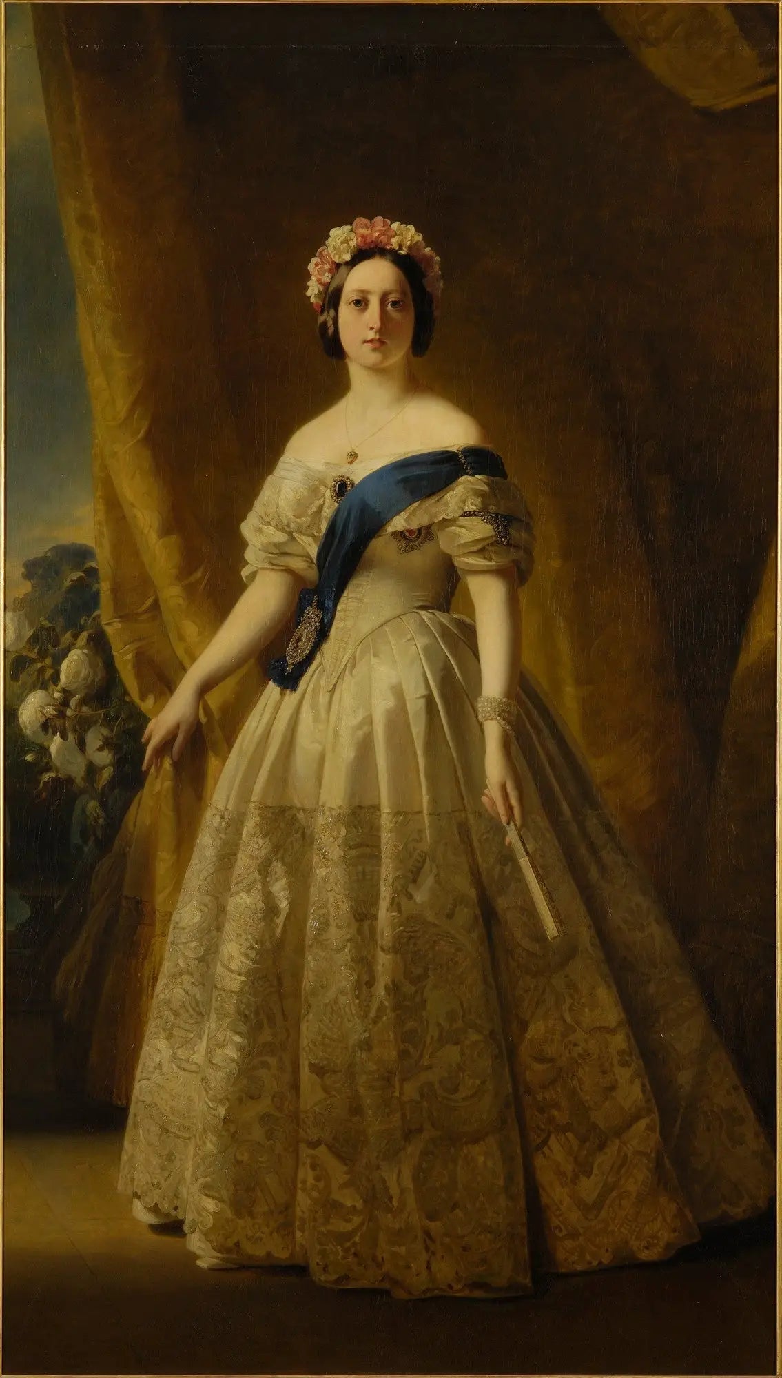 La reine Victoria - Franz Xaver Winterhalter image 1 copie peinte à la main à l’huile