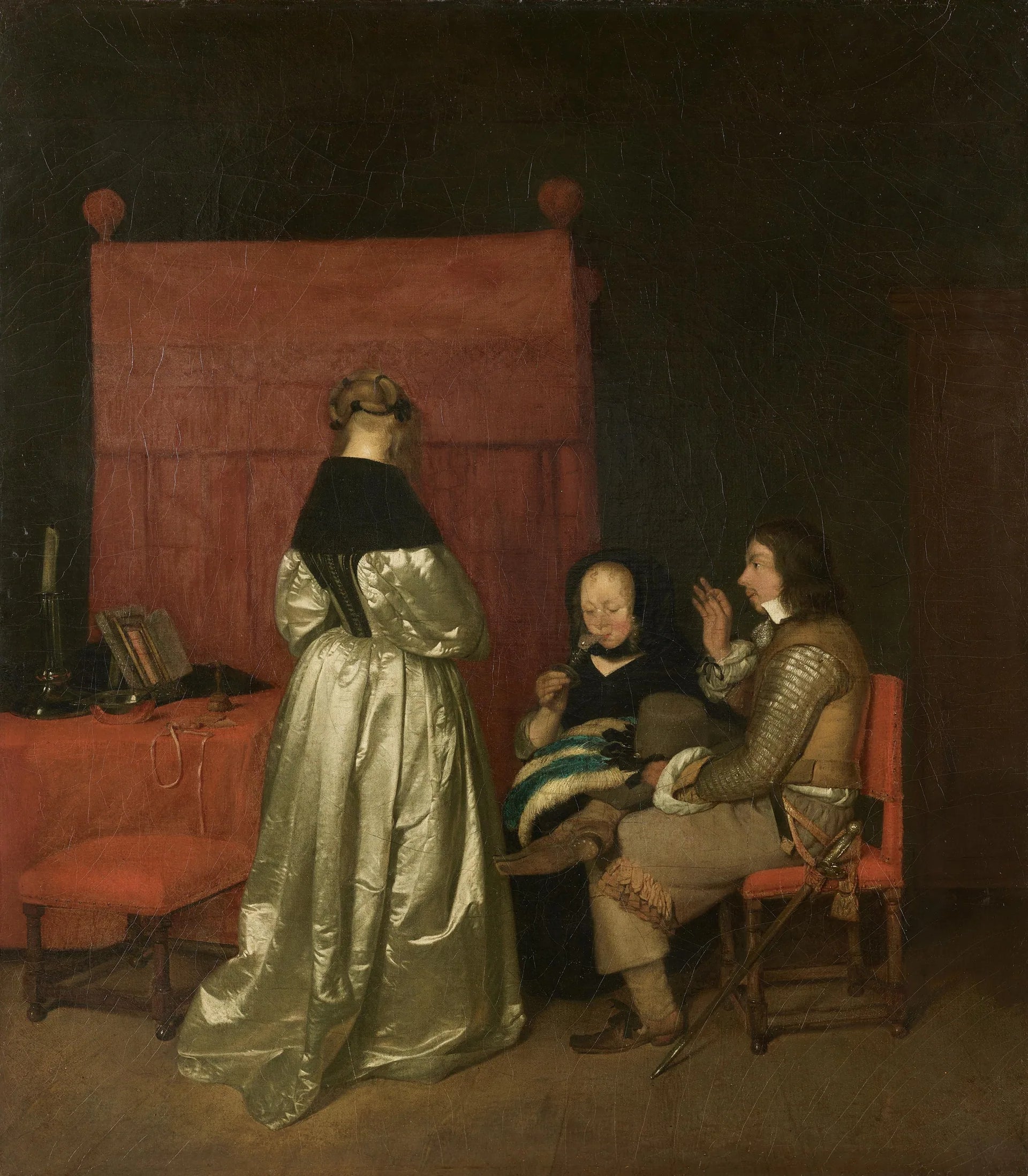 La Remontrance paternelle - Gerard ter Borch image 1 tableau peint à l’huile sur toile