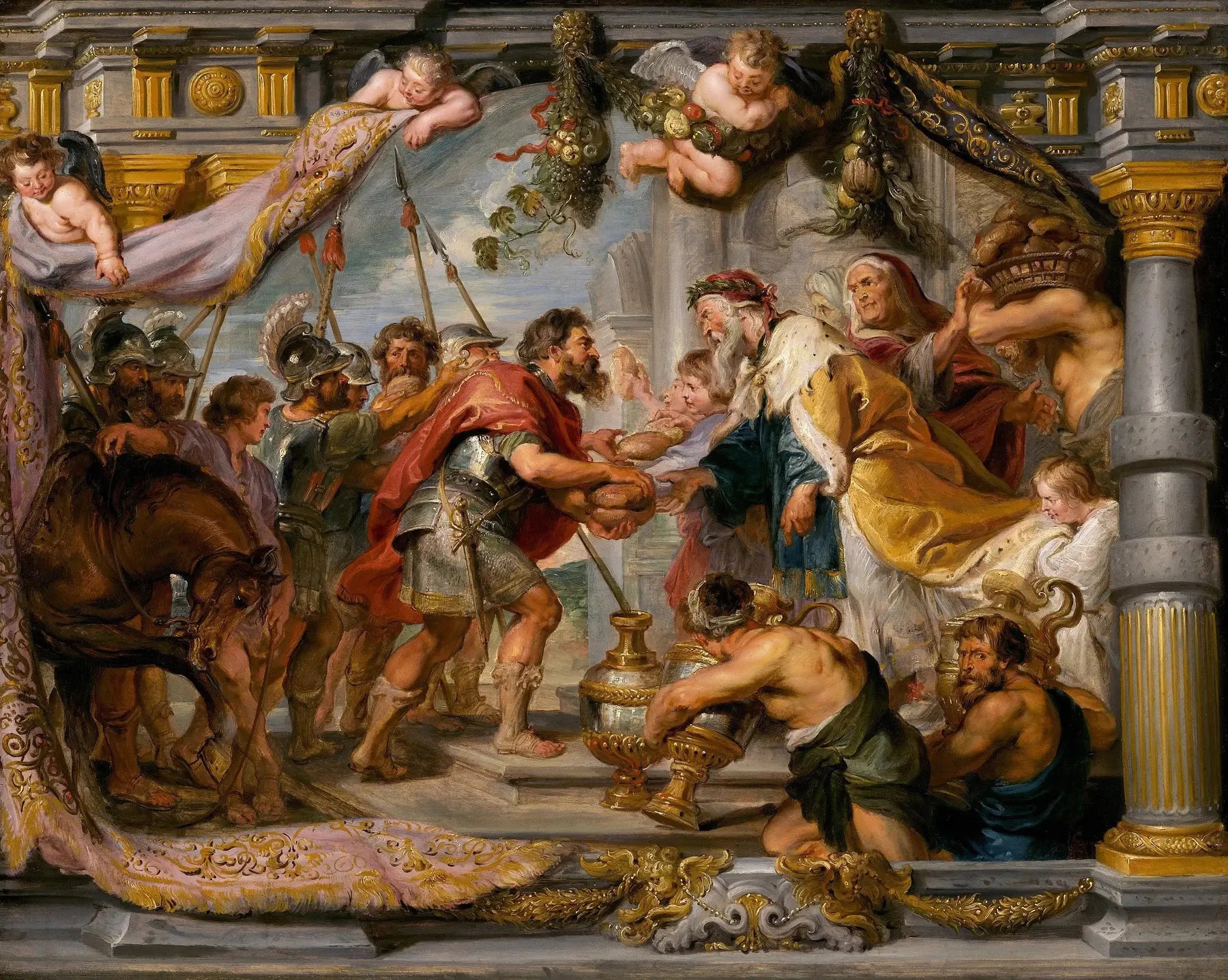 La Rencontre d’Abraham et Melchisédech - Peter Paul Rubens image 1 reproduction réalisée par Alpha Reproduction