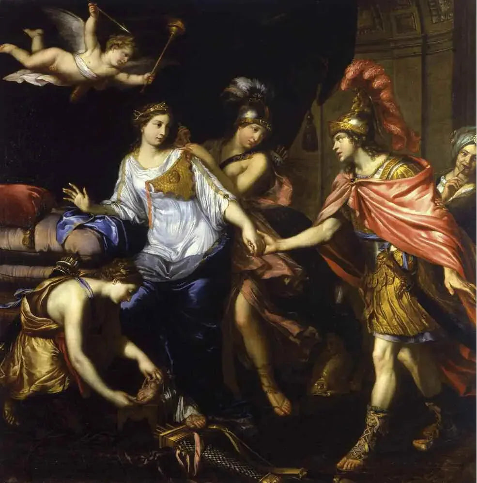 La rencontre d'Alexandre avec la reine des Amazones - Pierre Mignard image 1 reproduction d’œuvre d’art à l’huile