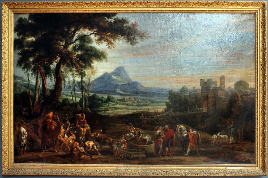 La rencontre d'Eliézer et Rebecca à la fontaine - Jacob Jordaens