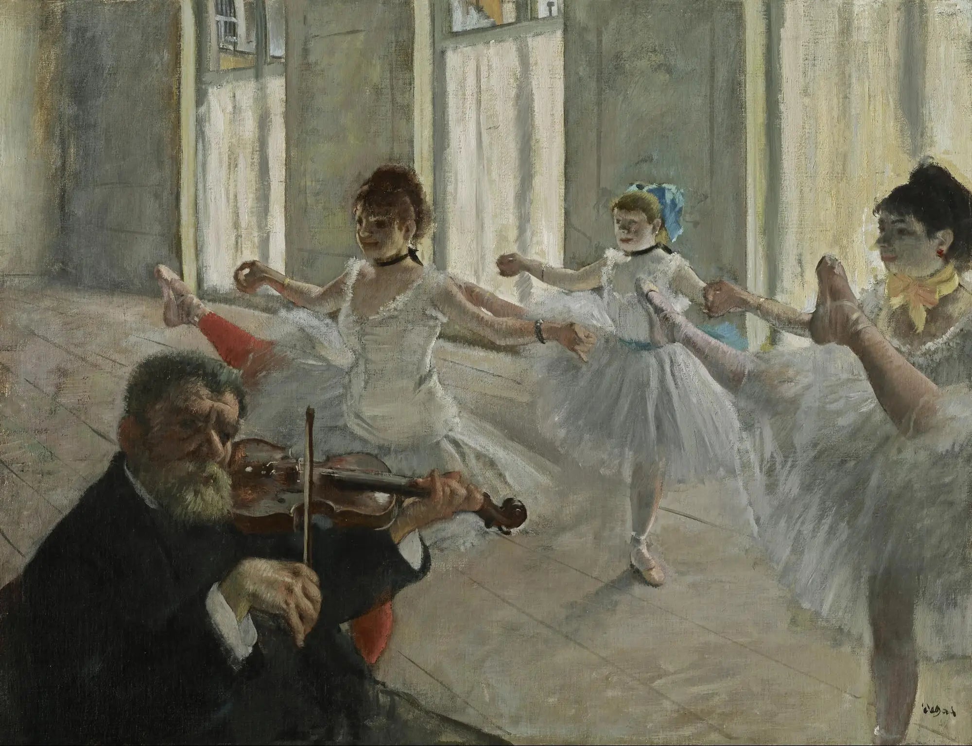 La répétition - Edgar Degas image 1 tableau peint à l’huile sur toile