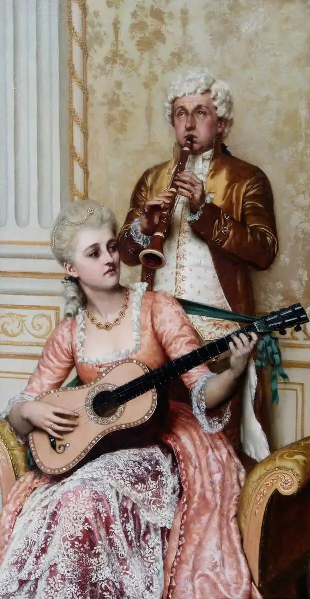 La répétition - Edmund Blair Leighton image 1 tableau peint à l’huile sur toile