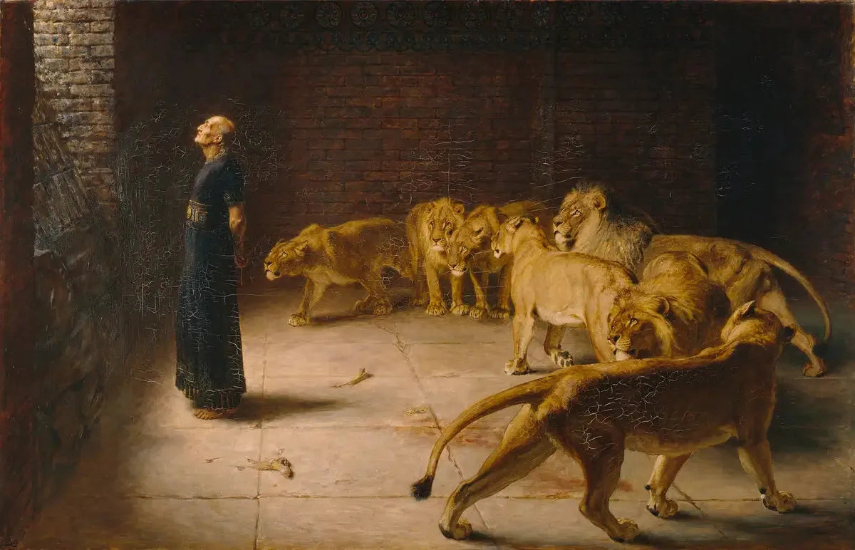 La réponse de Daniel au roi - Briton Rivière image 1 tableau peint à l’huile sur toile