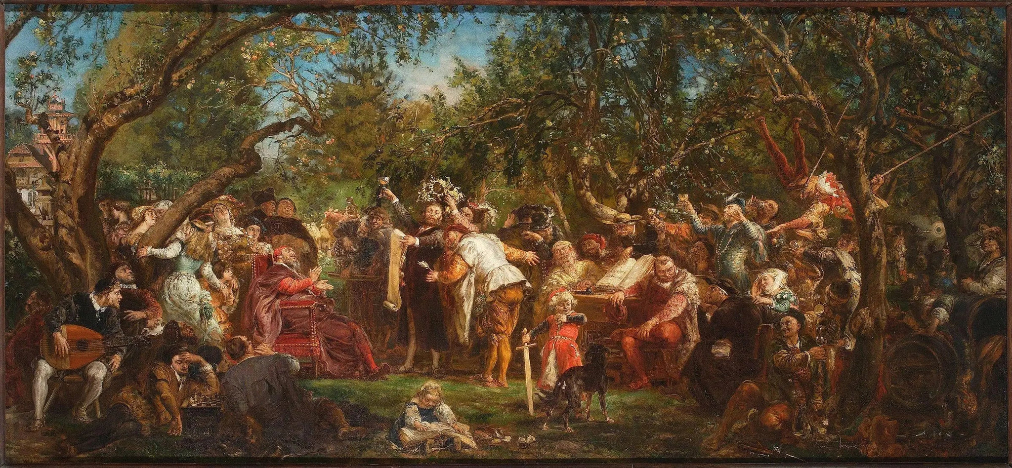 La République de Babin. - Jan Matejko image 1 reproduction artisanale de tableau