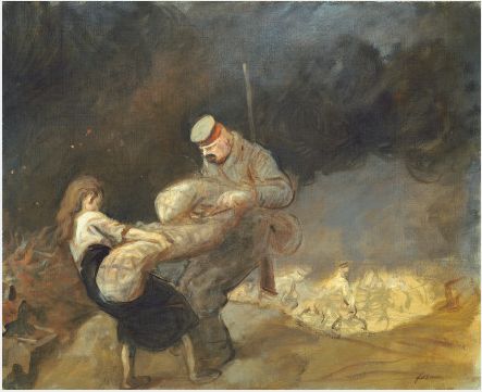 La réquisition - Jean-Louis Forain image 1 copie peinte à la main à l’huile