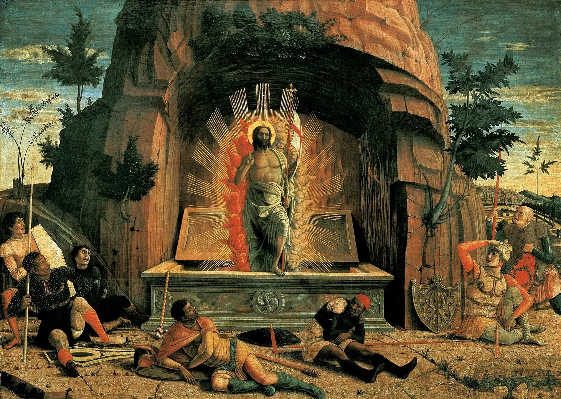 La Résurrection - Andrea Mantegna image 1 reproduction d’œuvre d’art à l’huile
