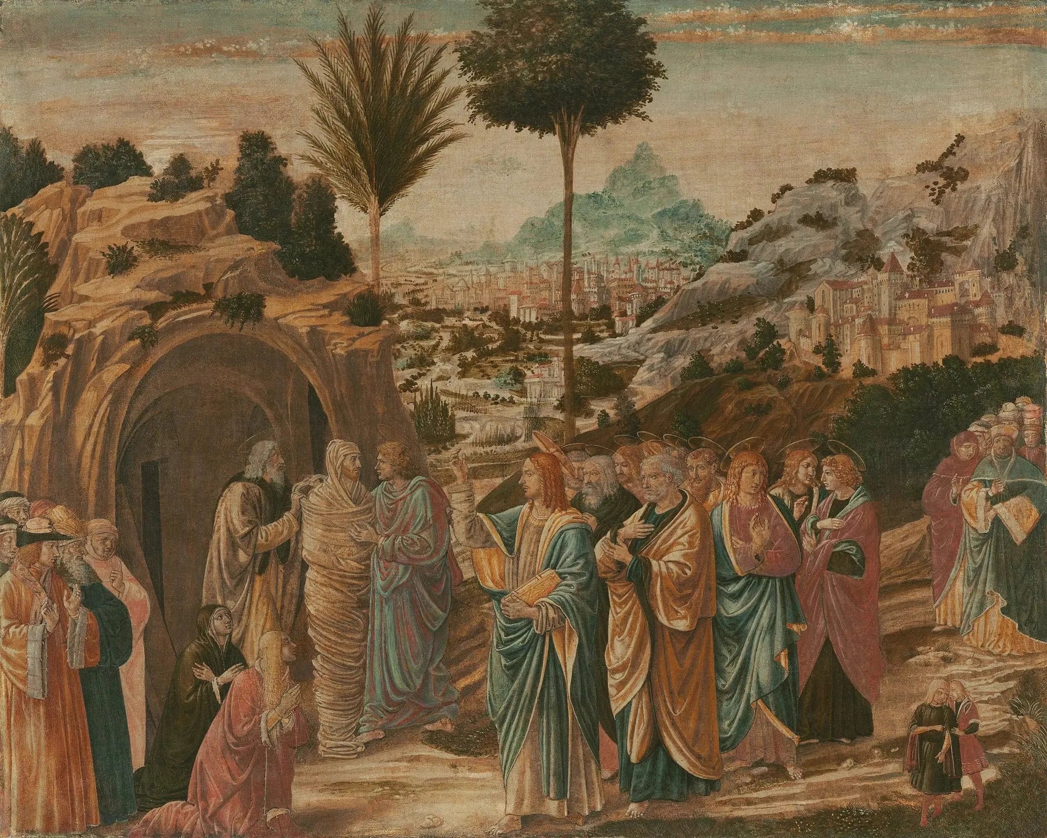 La résurrection de Lazare - Benozzo Gozzoli image 1 tableau peint à l’huile sur toile