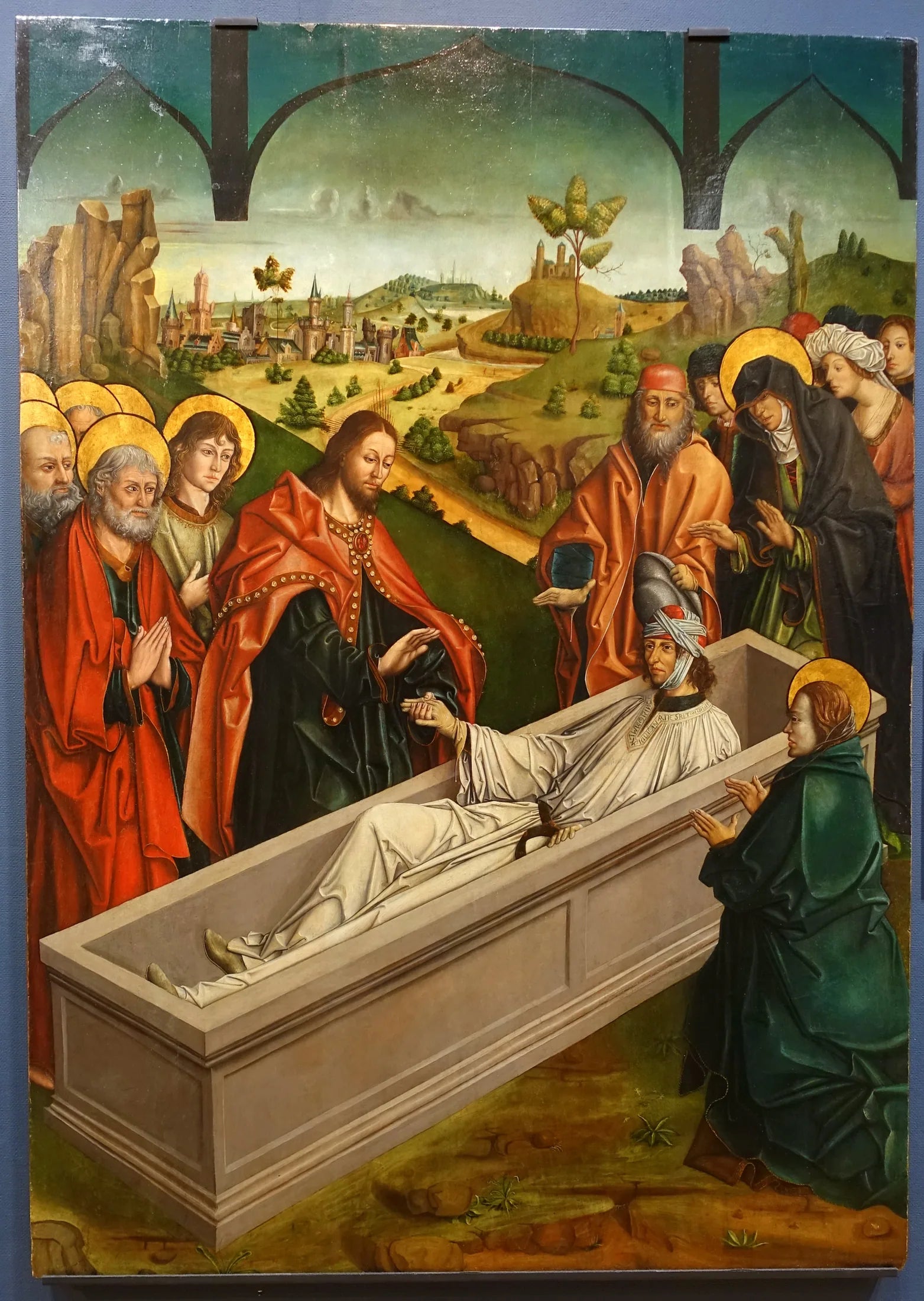 La résurrection de Lazare - Fernando Gallego image 1 reproduction d’œuvre d’art à l’huile