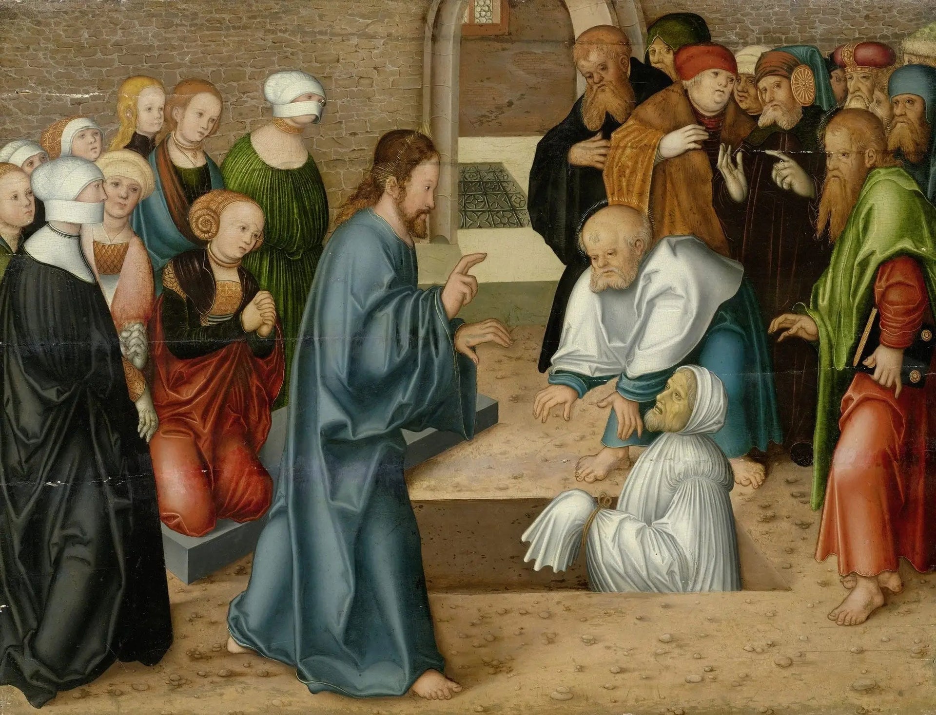 La résurrection de Lazare - Lucas Cranach the Elder image 1 reproduction de peinture à l’huile