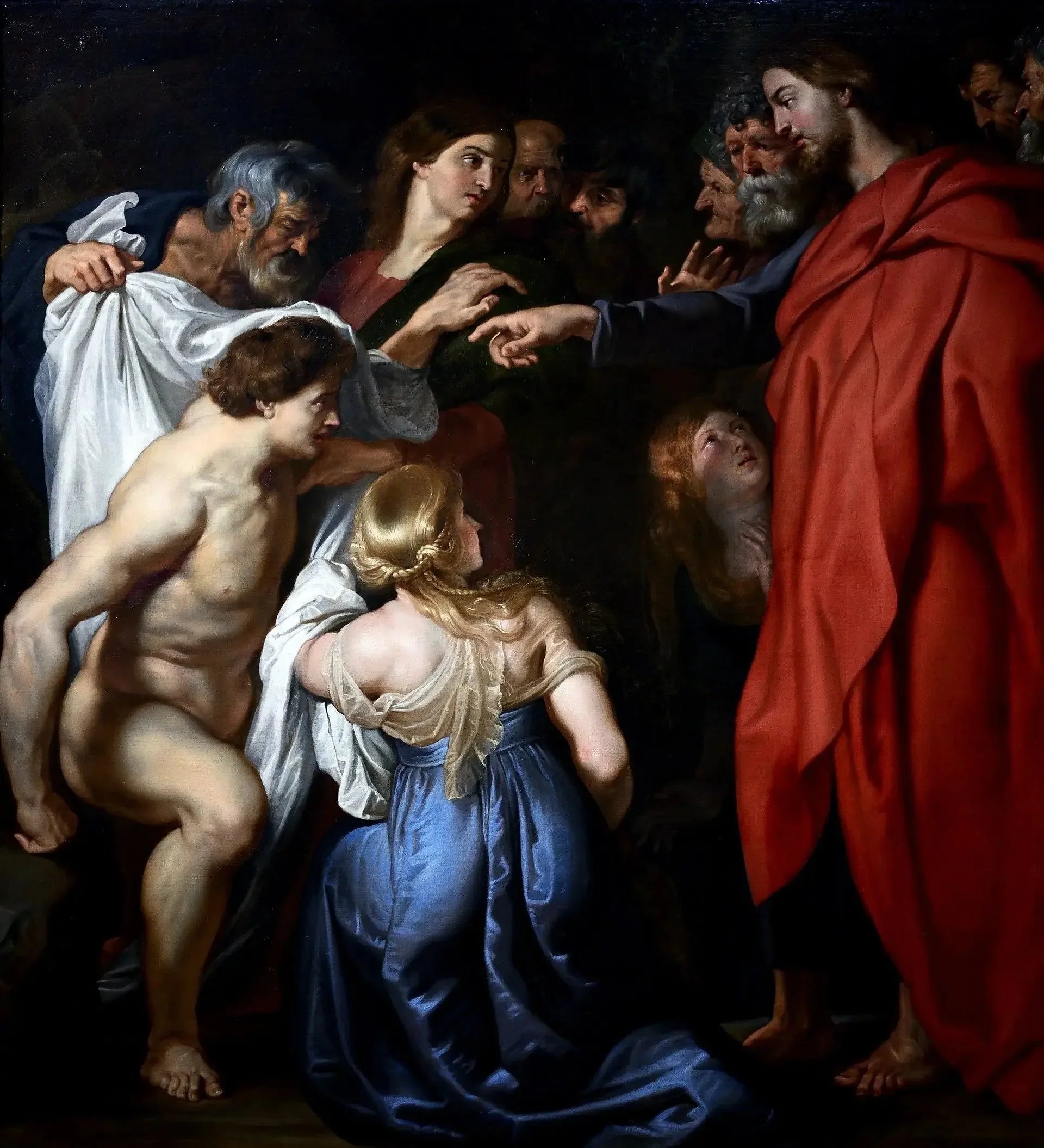 La résurrection de Lazare - Peter Paul Rubens image 1 copie de tableau peinte à la main