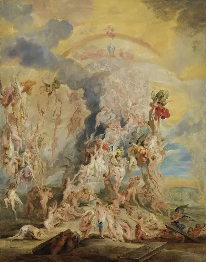 La résurrection des bienheureux - Peter Paul Rubens image 1 reproduction de peinture à l’huile