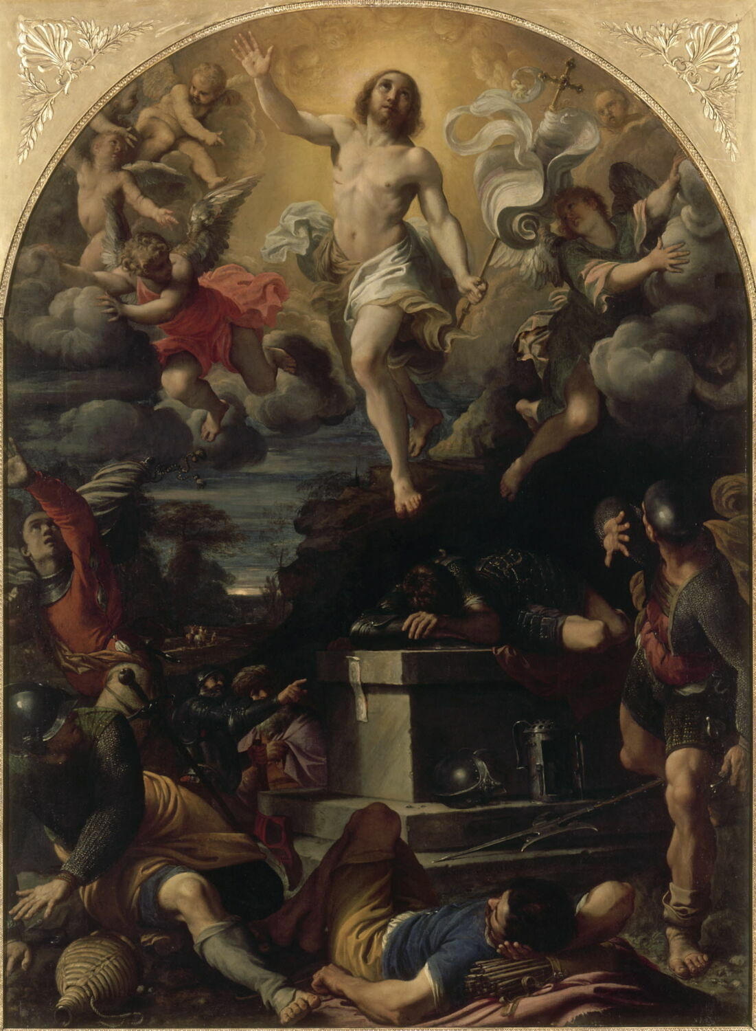 La Résurrection du Christ - Annibale Carracci image 1 copie peinte à la main à l’huile