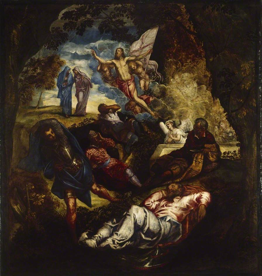 La résurrection du Christ - Jacopo Tintoretto image 1 copie peinte à la main à l’huile
