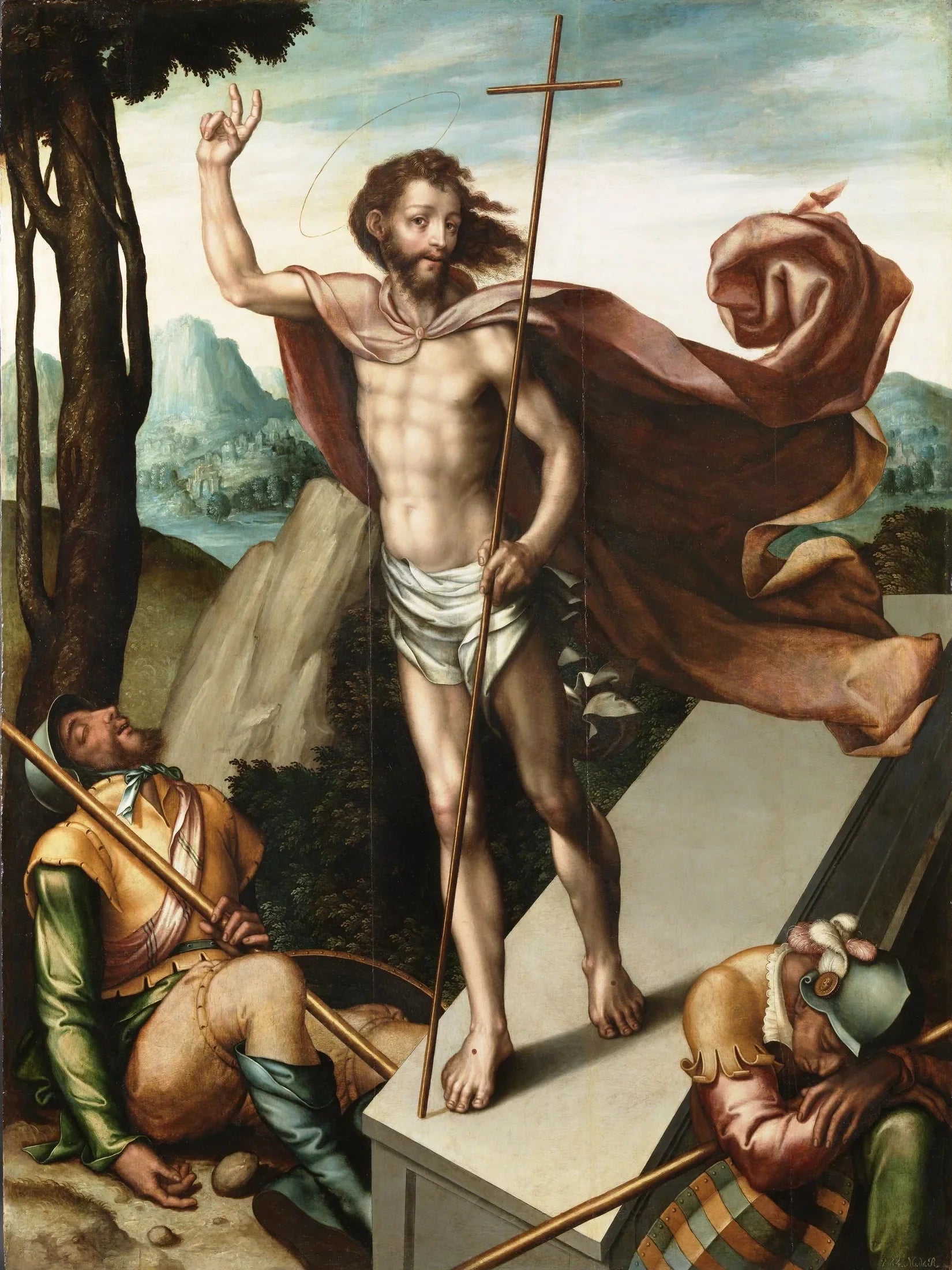 La Résurrection du Christ - Luis de Morales image 1 copie de tableau peinte à la main