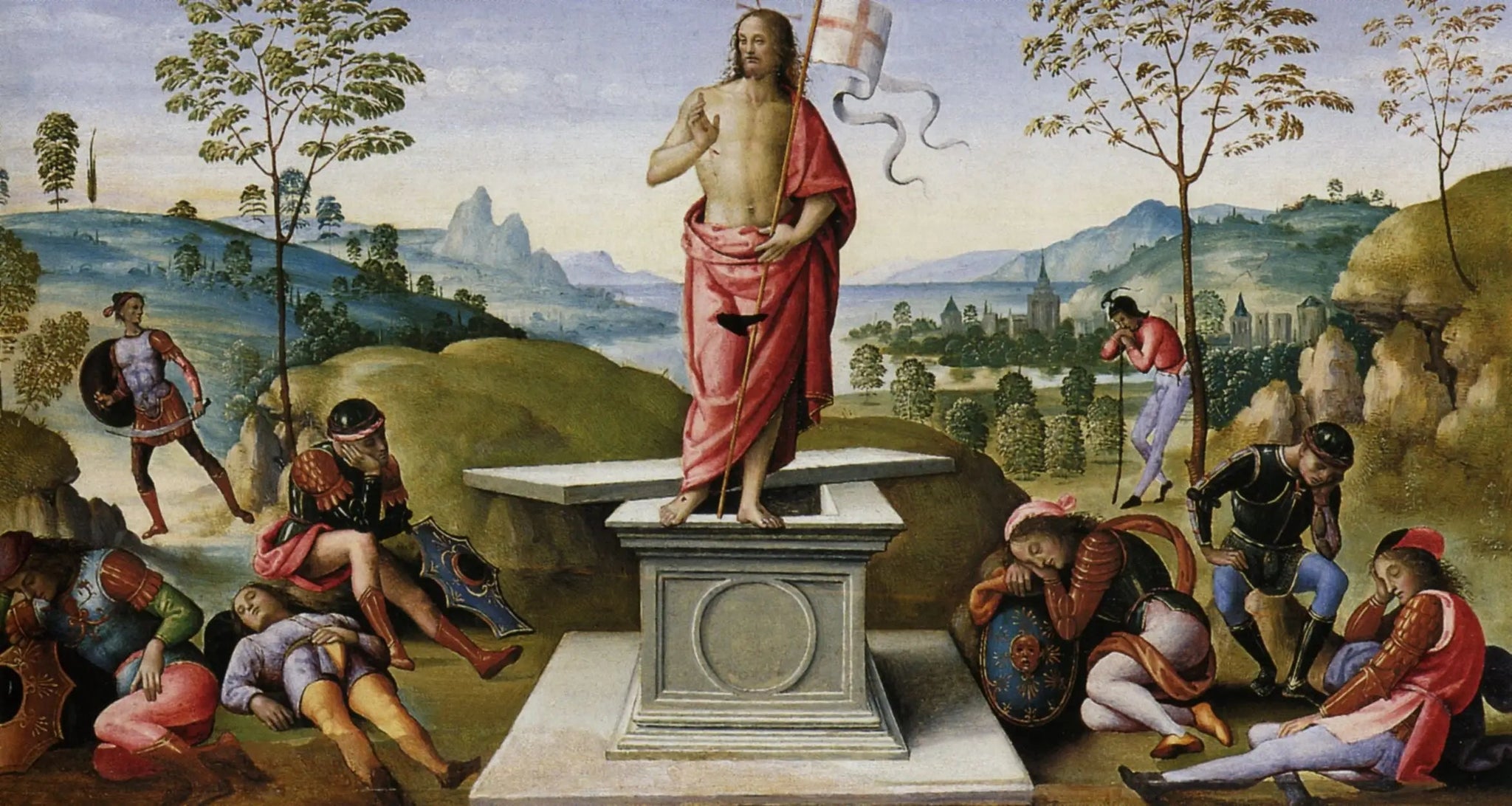 La Résurrection du Christ - Pietro Perugino image 1 tableau peint à l’huile sur toile