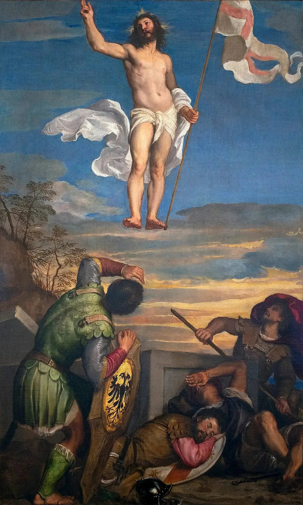 La résurrection du Christ - Titian image 1 copie peinte à la main à l’huile