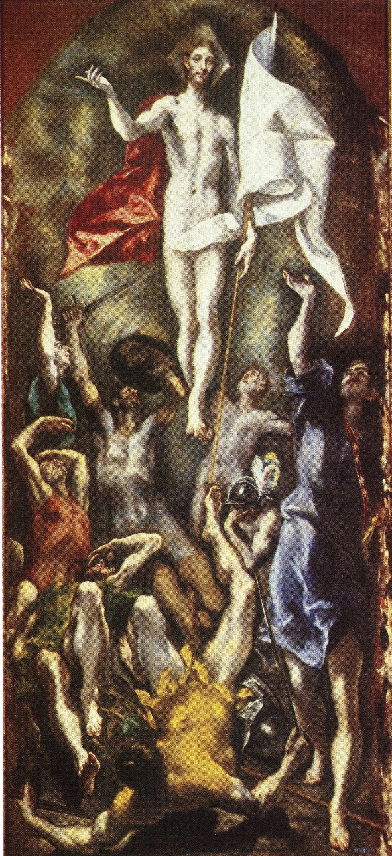 La Résurrection - El Greco image 1 copie peinte à la main à l’huile