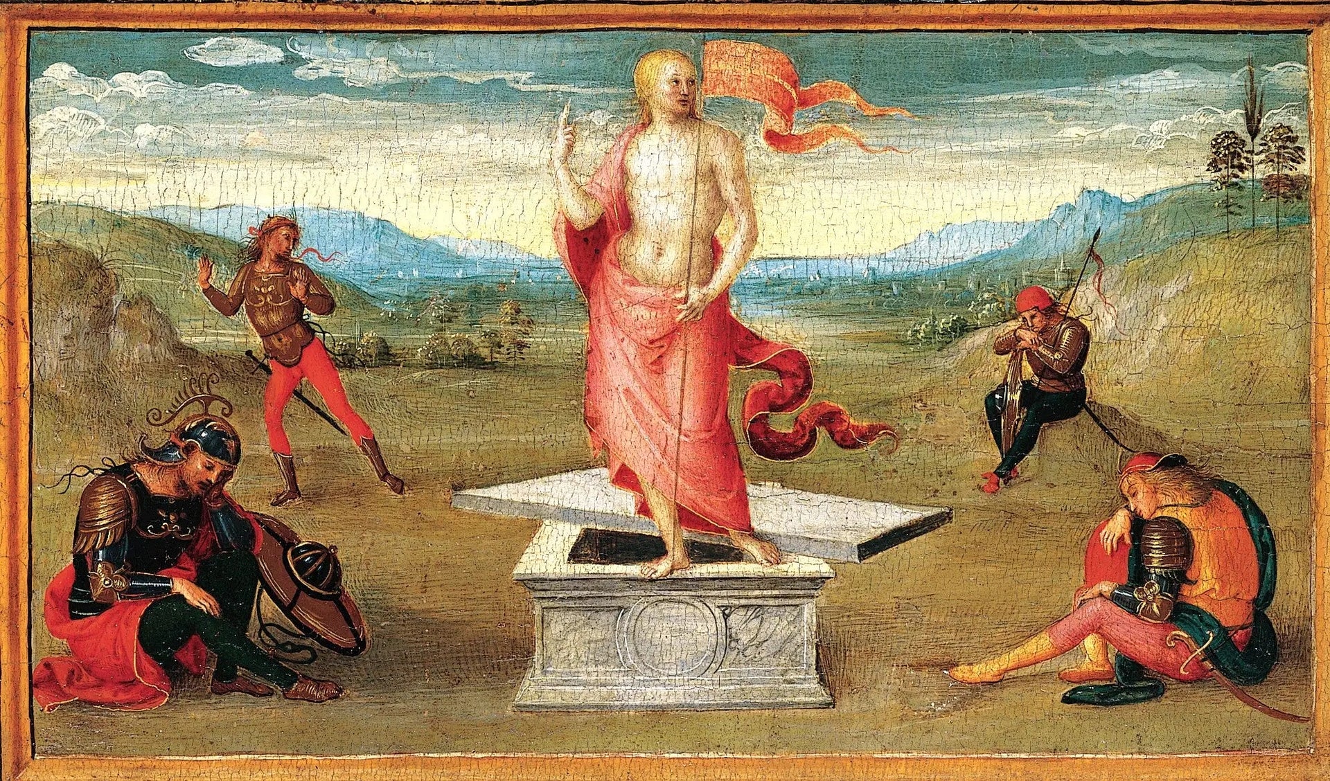 La Résurrection - Pietro Perugino image 1 copie de tableau peinte à la main