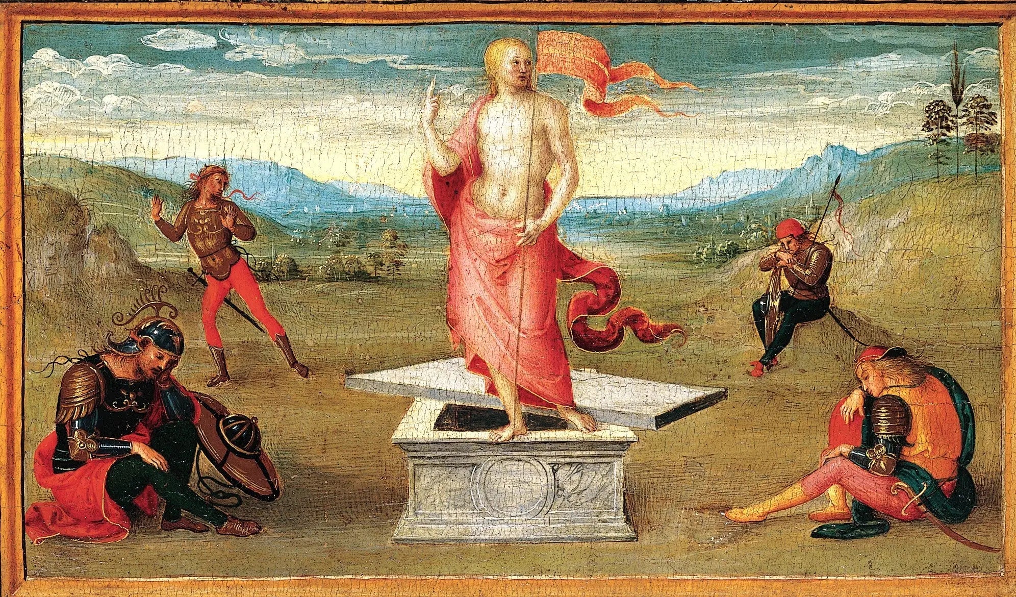 La Résurrection - Pietro Perugino image 1 copie de tableau peinte à la main