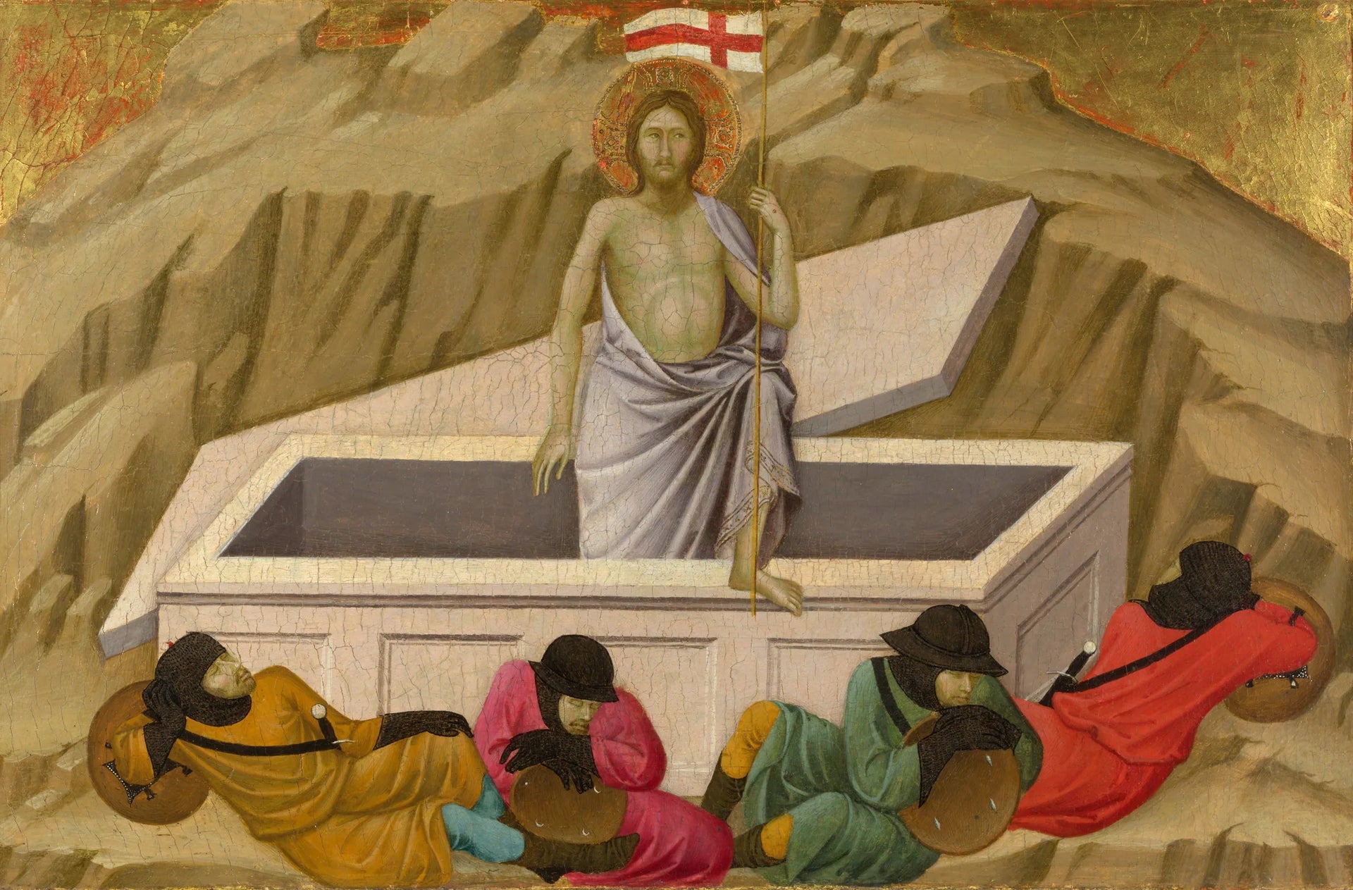 La Résurrection - Ugolino di Nerio image 1 reproduction de peinture à l’huile