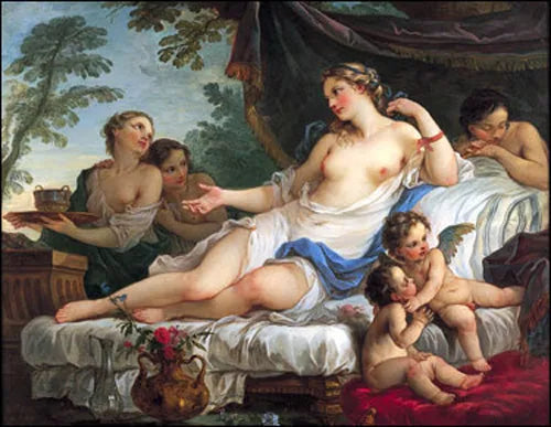 La Réveil de Vénus - Charles-Joseph Natoire image 1 reproduction artisanale de tableau