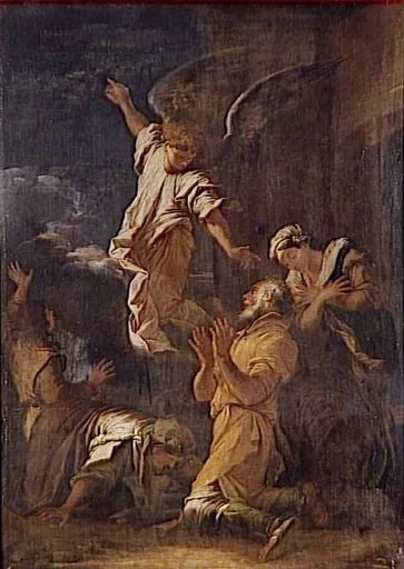La Révélation de Raphaël - Salvator Rosa image 1 reproduction artisanale de tableau