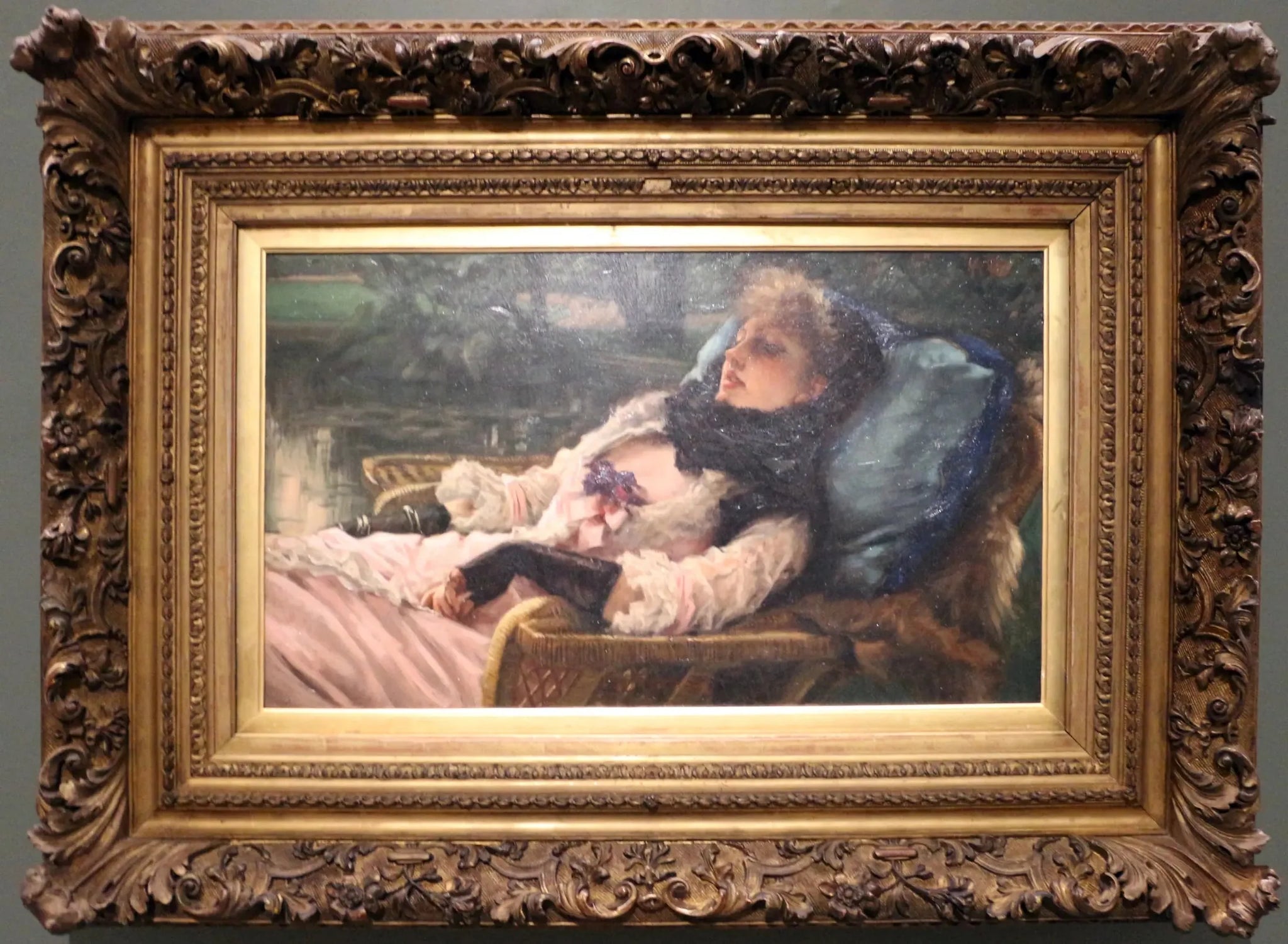 La Rêveuse - James Tissot image 1 copie peinte à la main à l’huile