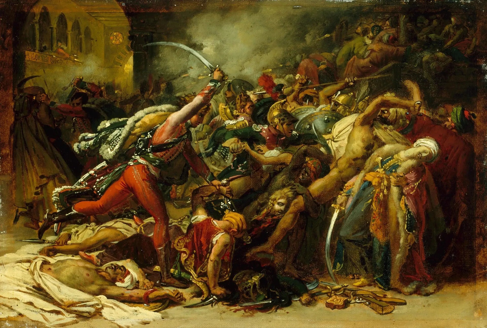 La révolte du Caire - Anne-Louis Girodet image 1 copie de tableau peinte à la main
