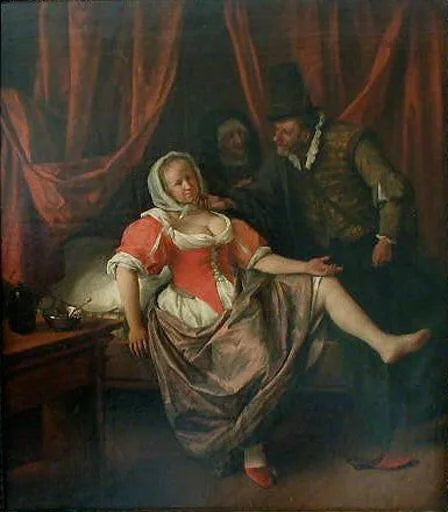 La ribaude - Jan Steen image 1 copie peinte à la main à l’huile