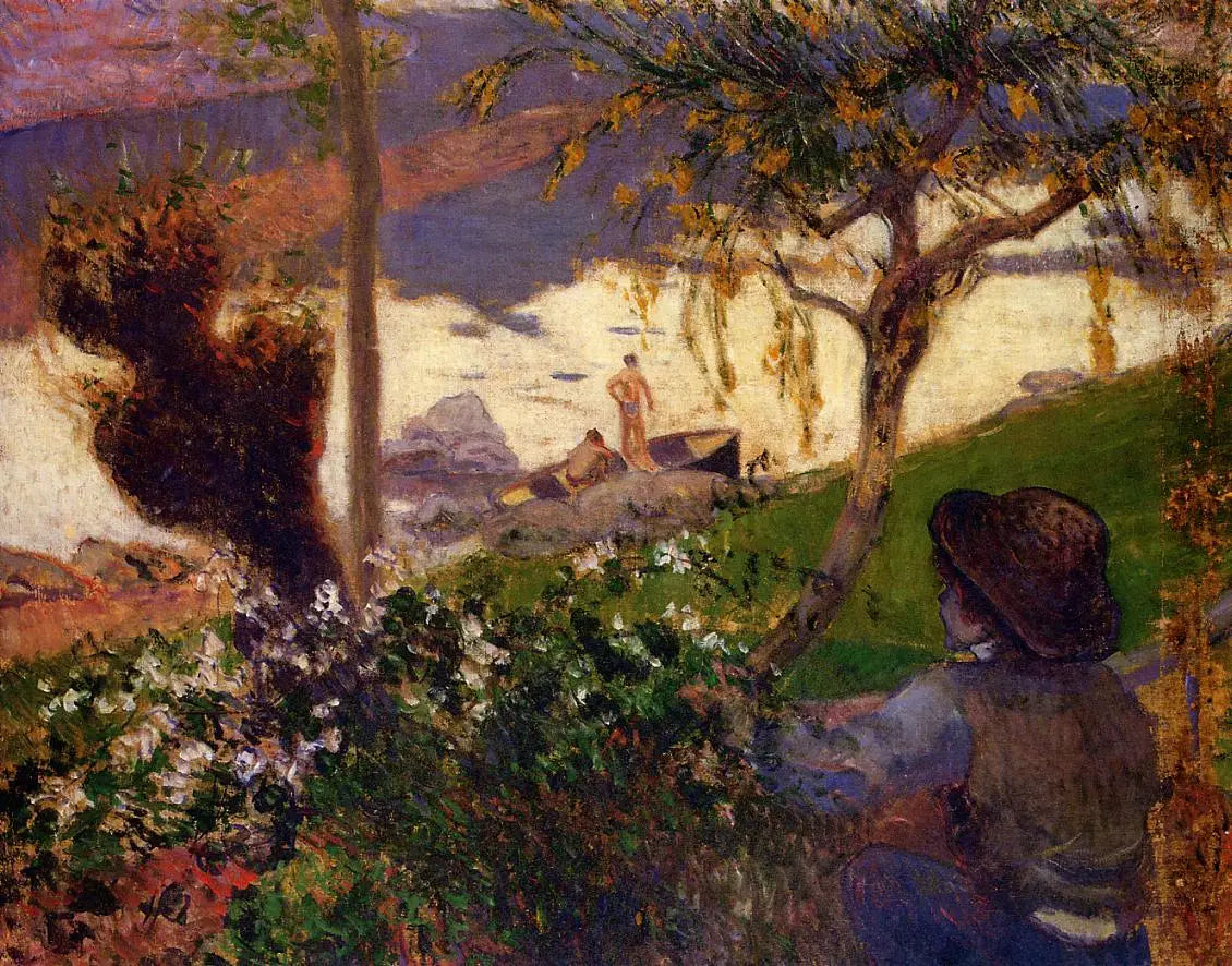 La Rivière blanche - Paul Gauguin image 1 reproduction artisanale de tableau