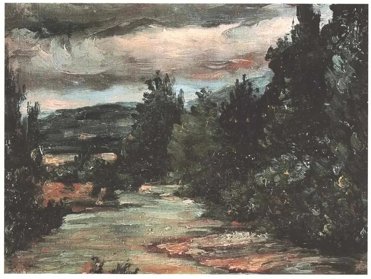 La Rivière dans la plaine - Paul Cézanne image 1 tableau peint à l’huile sur toile